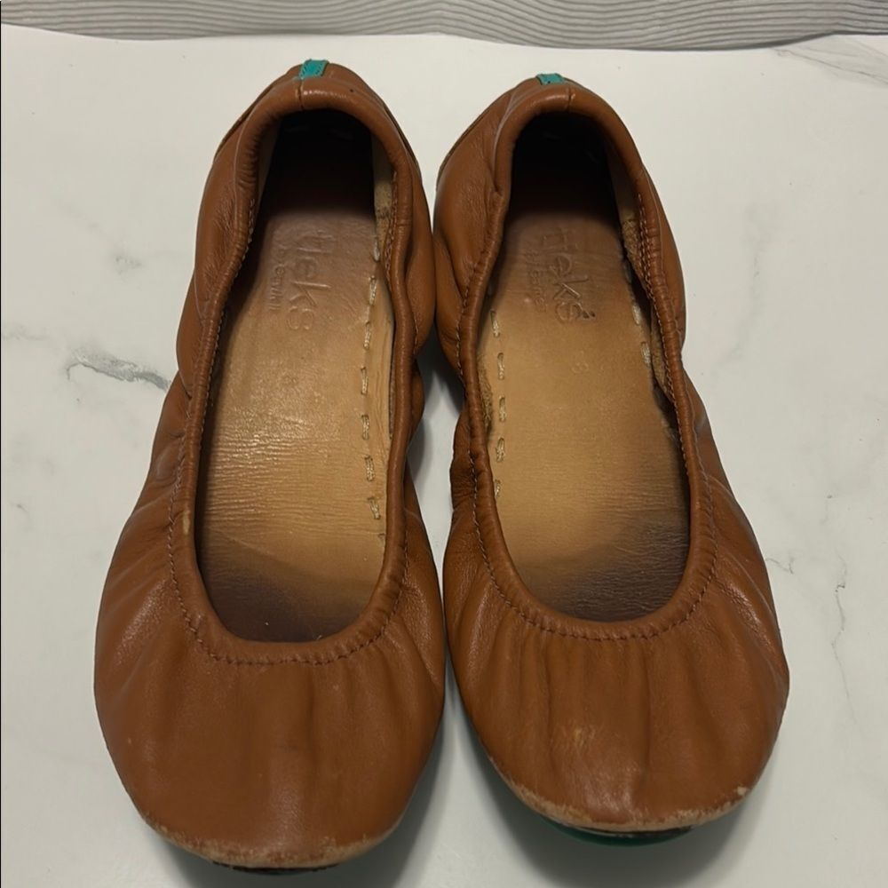 Tieks Brown Leather Ballet Flats